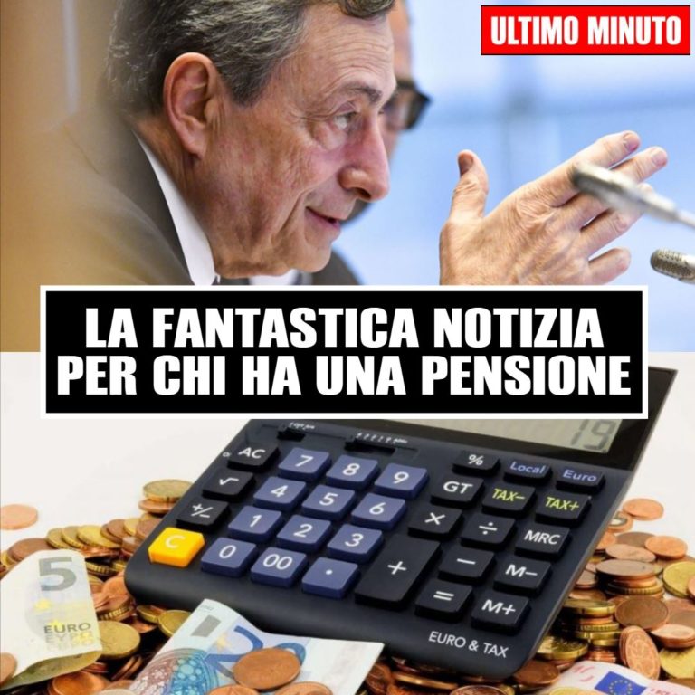 Buona notizia per i pensionati