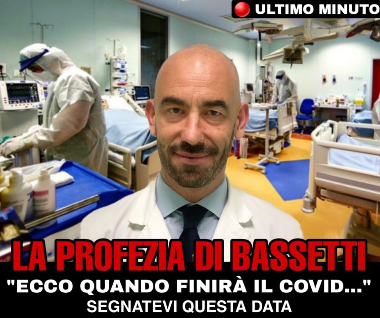 Bassetti: “Ecco quando finirà il covid-19”