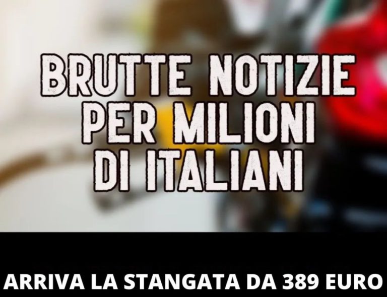 Brutta notizia per l’Italia