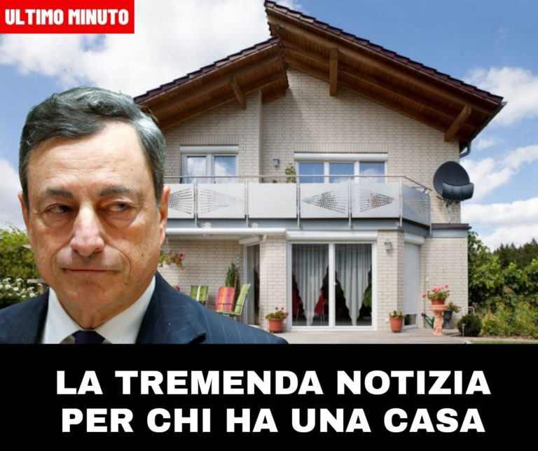 Tremenda notizia per chi ha una casa