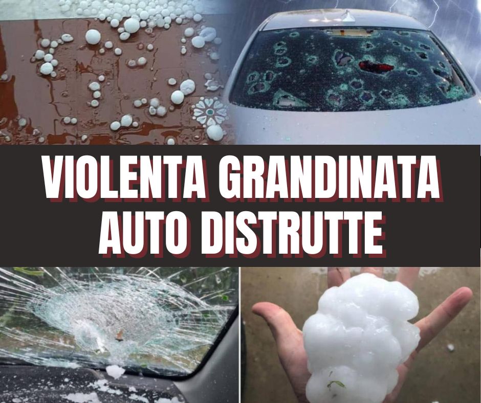 ITALIA, VIOLENTISSIMA GRANDINATA, AUTO DISTRUTTE. LE ZONE COLPITE - Bazzing